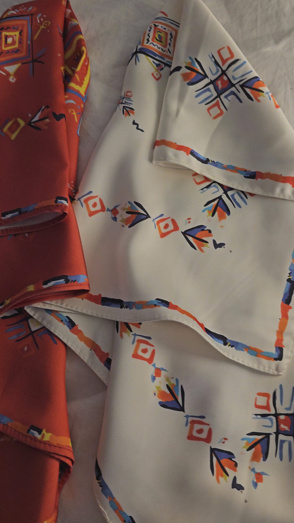 Foulard soie imprimé
