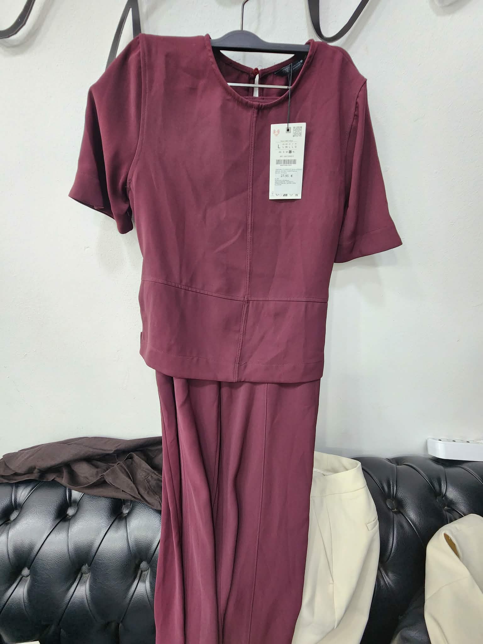 Ensemble zara burgandi