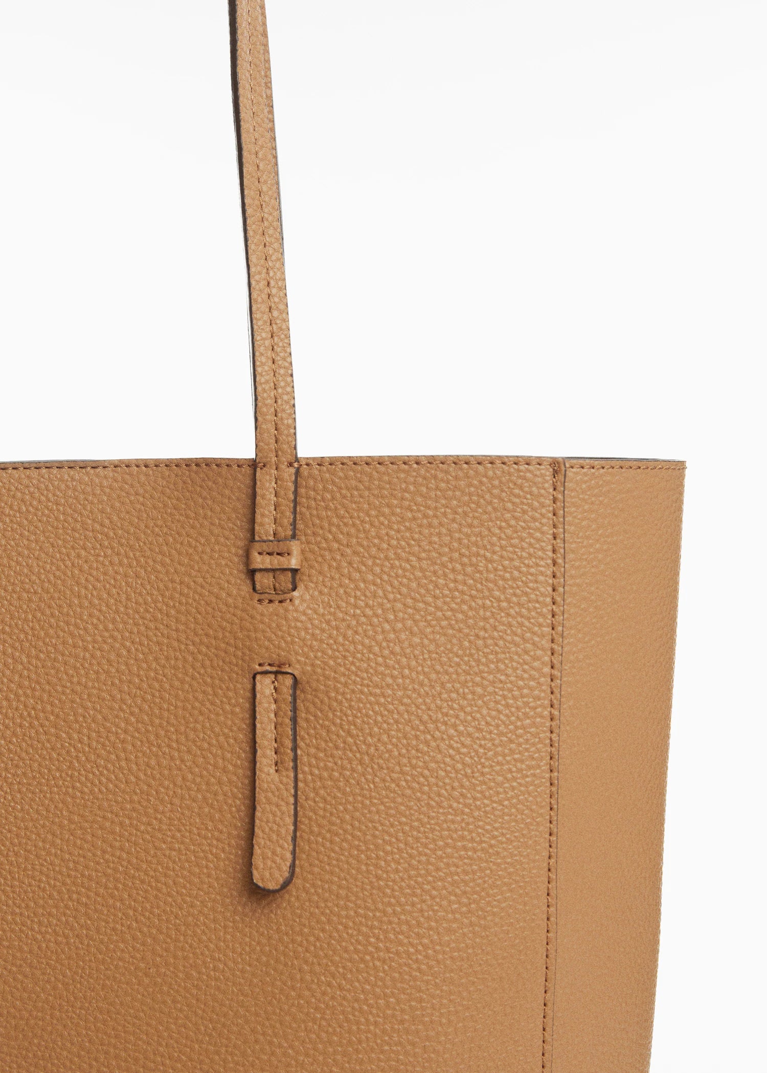Sac shopper marron-Mango
