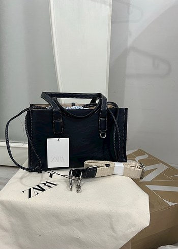 Sac bandoulière bleu -zara