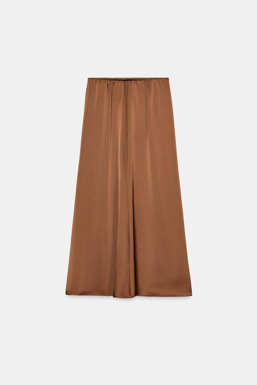 JUPE ZARA MI-LONGUE SATINÉE