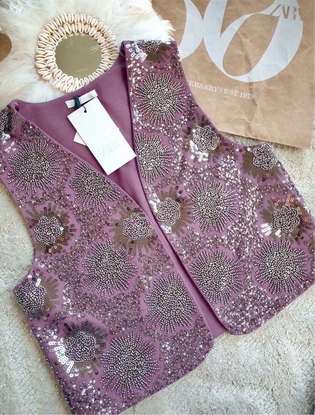 Gilet perlé