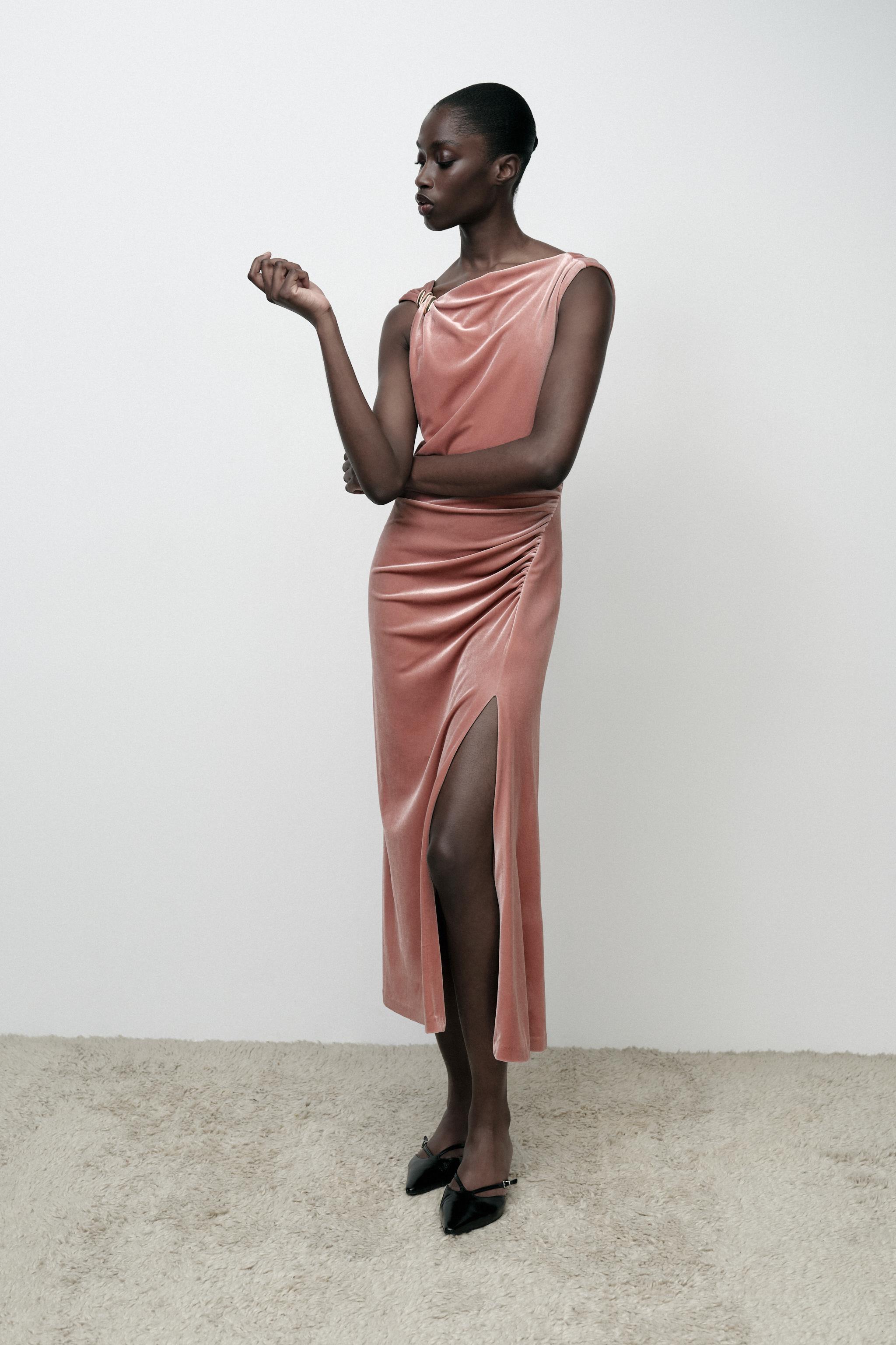 Robe velour Zara