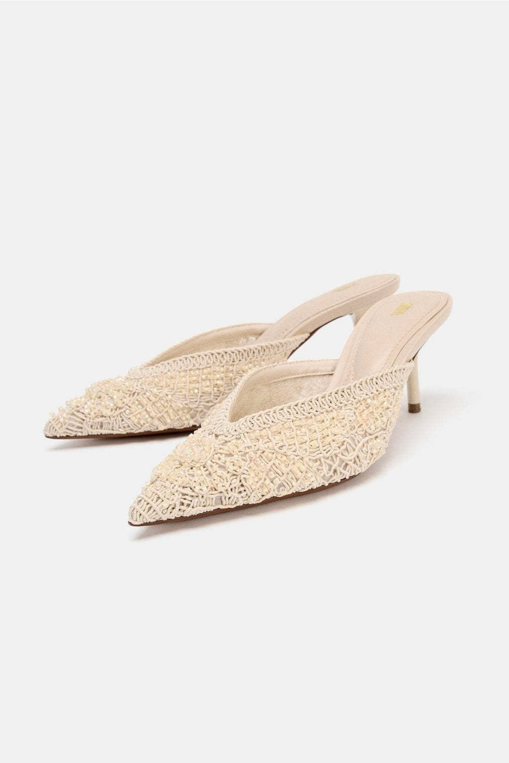 MULE HEEL SHOES WITH APPLIQUÉS - Zara
