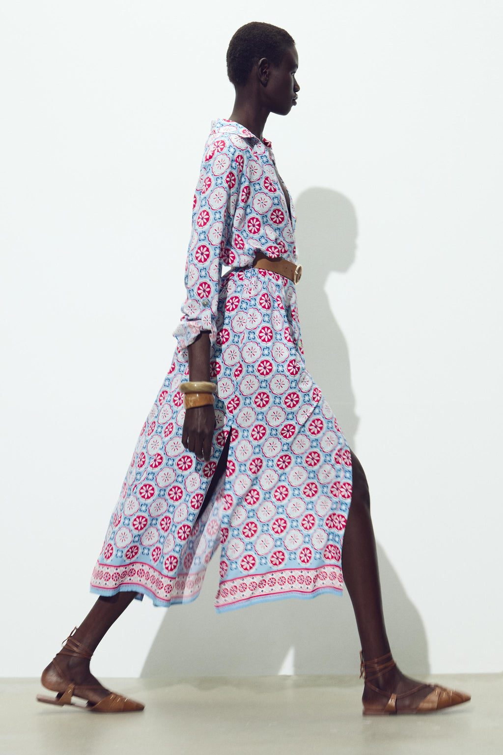 Robe cotton Zara avec ceinture