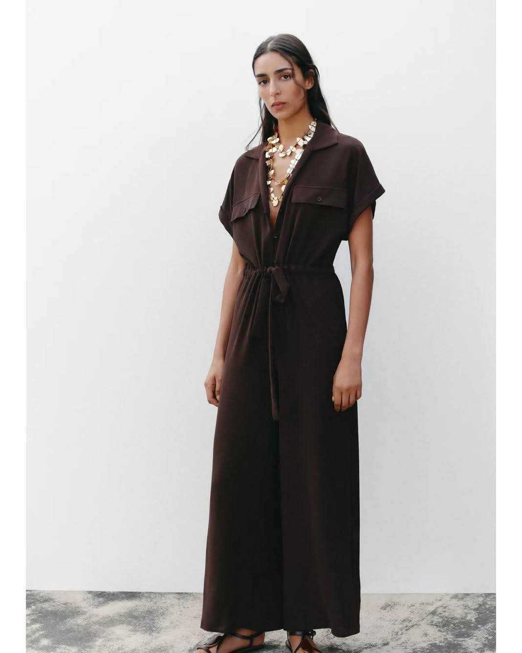Combinaison Marron sans manches -Zara