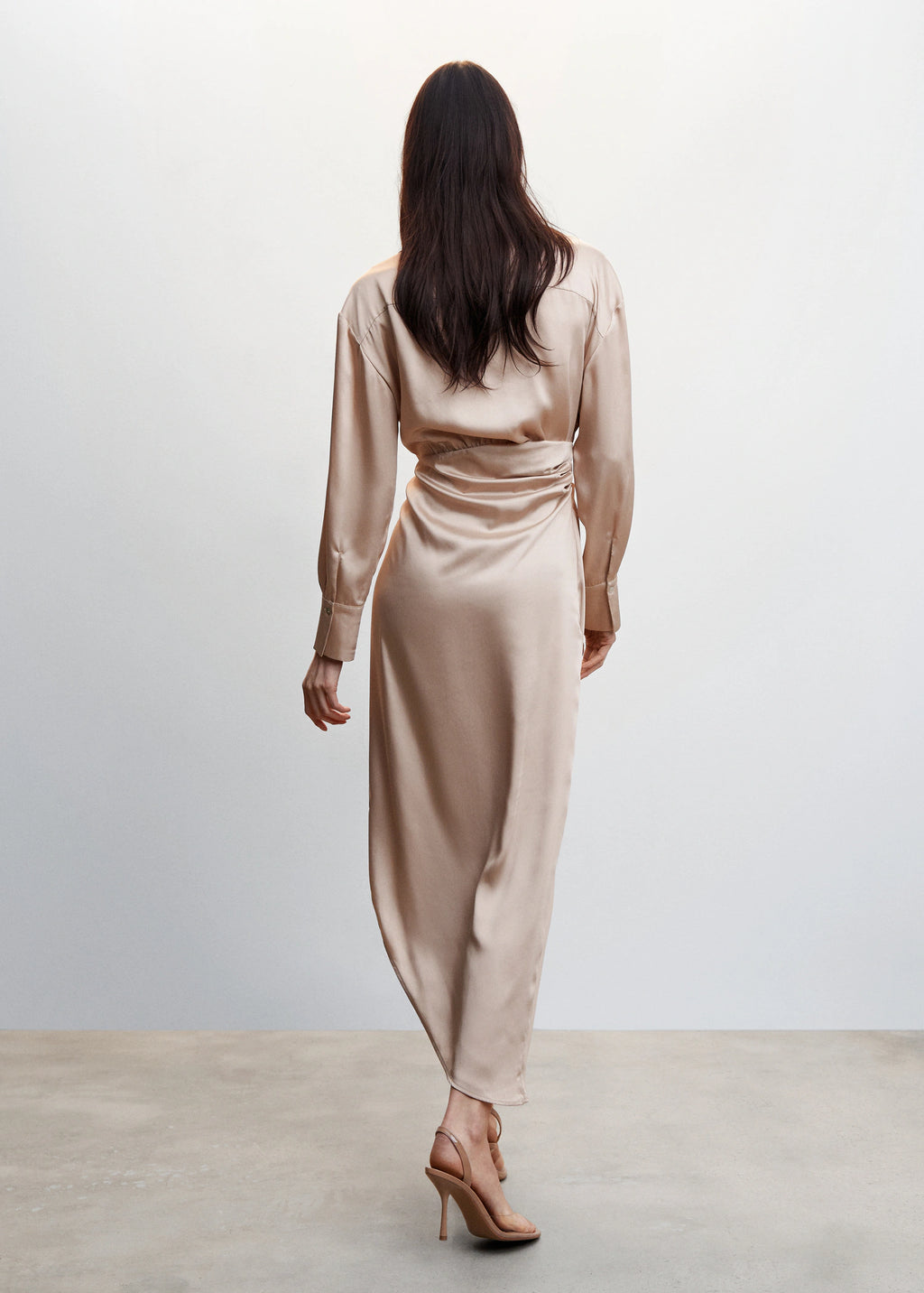 Robe chemise Satiné Mango