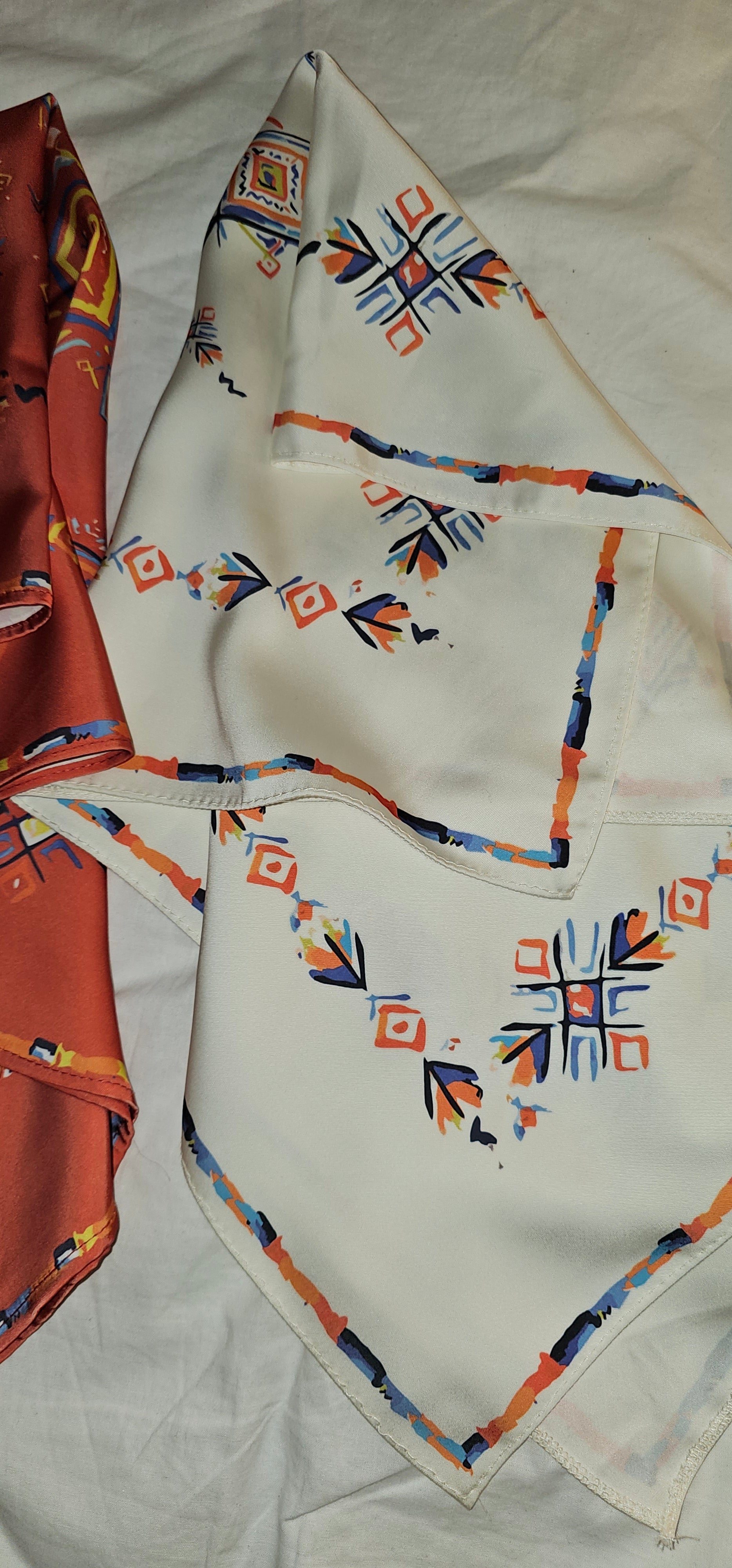 Foulard soie imprimé