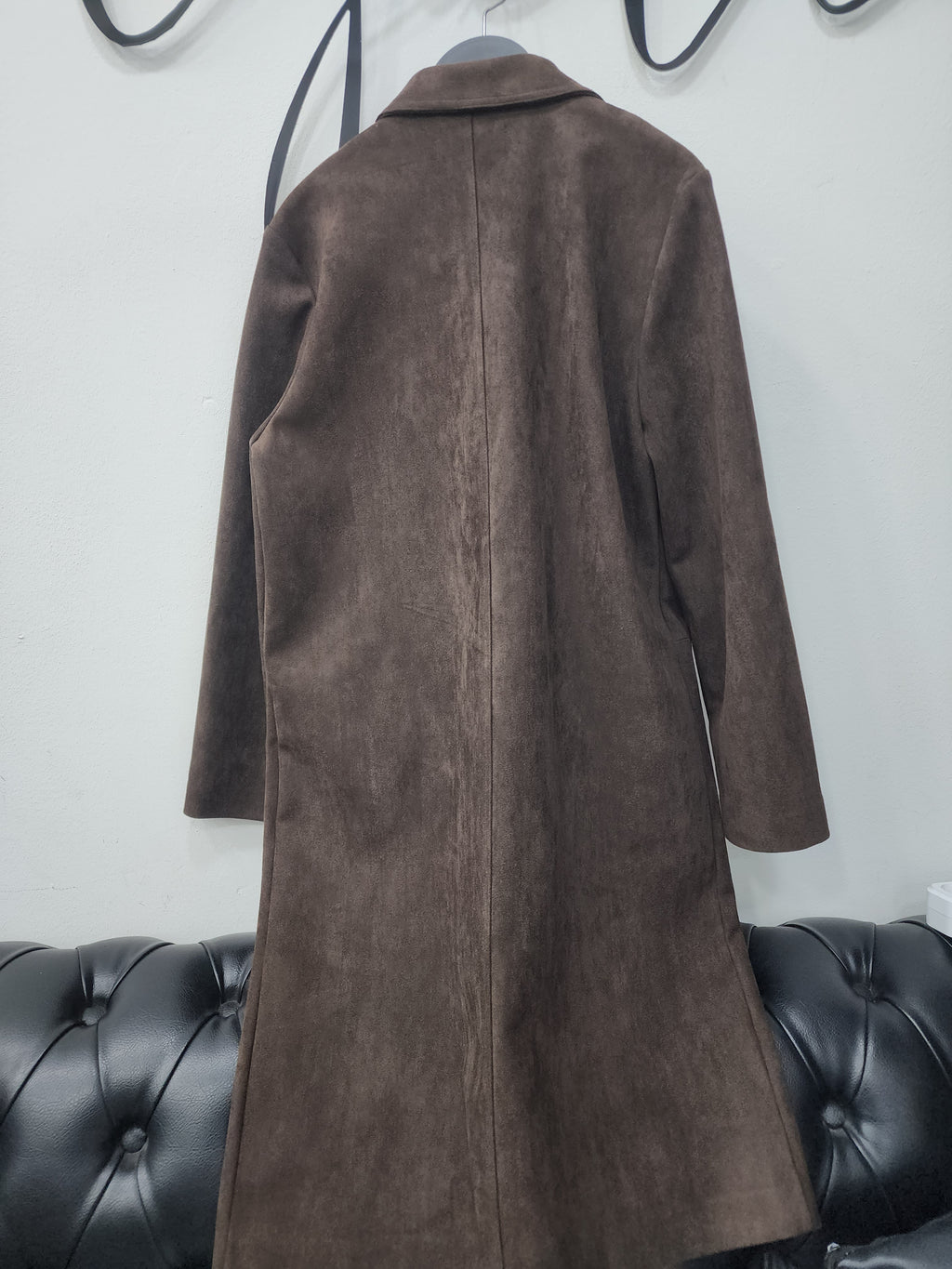 Veste en daim marron ZARA