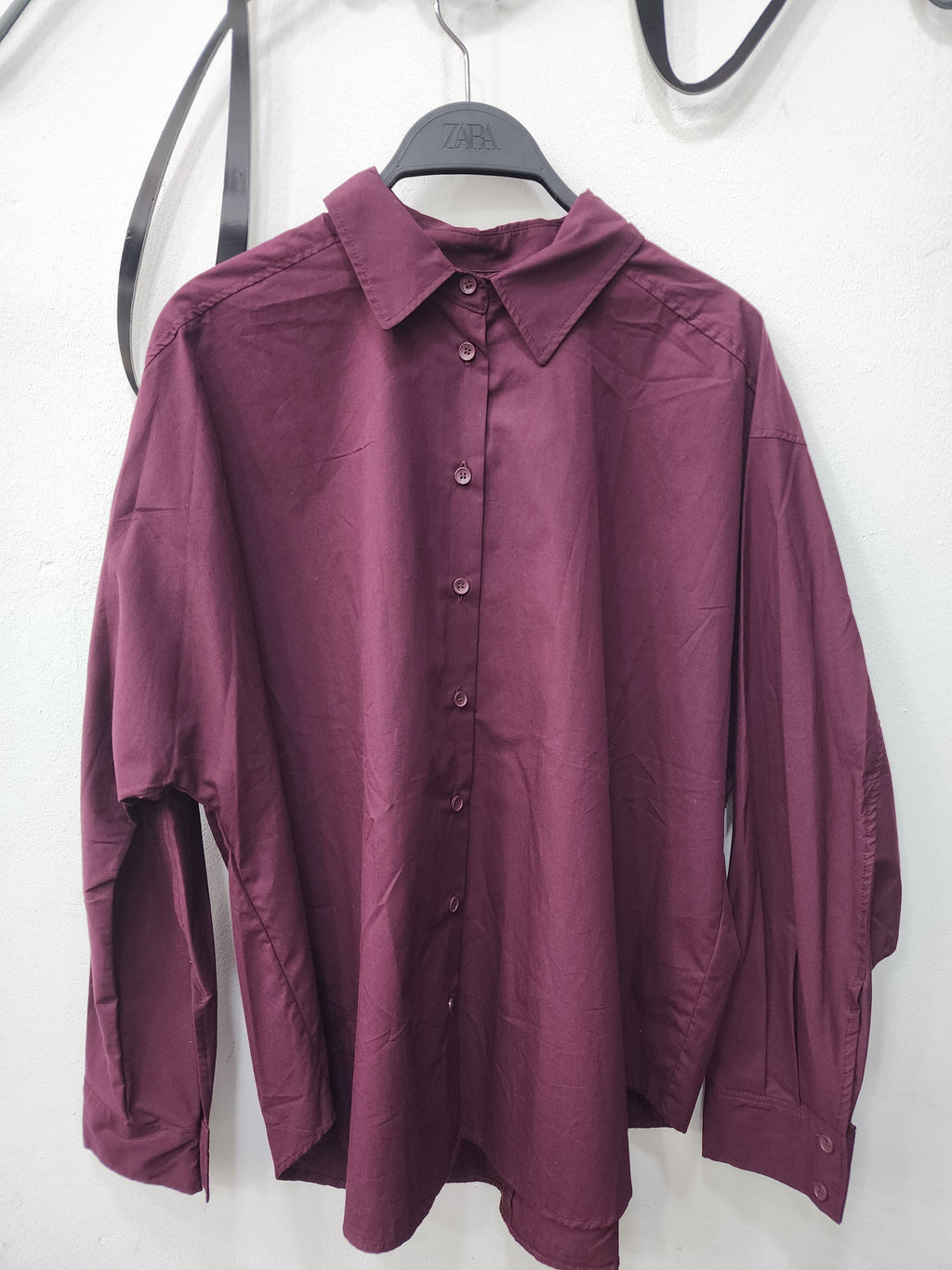 Chemise zara bordeaux