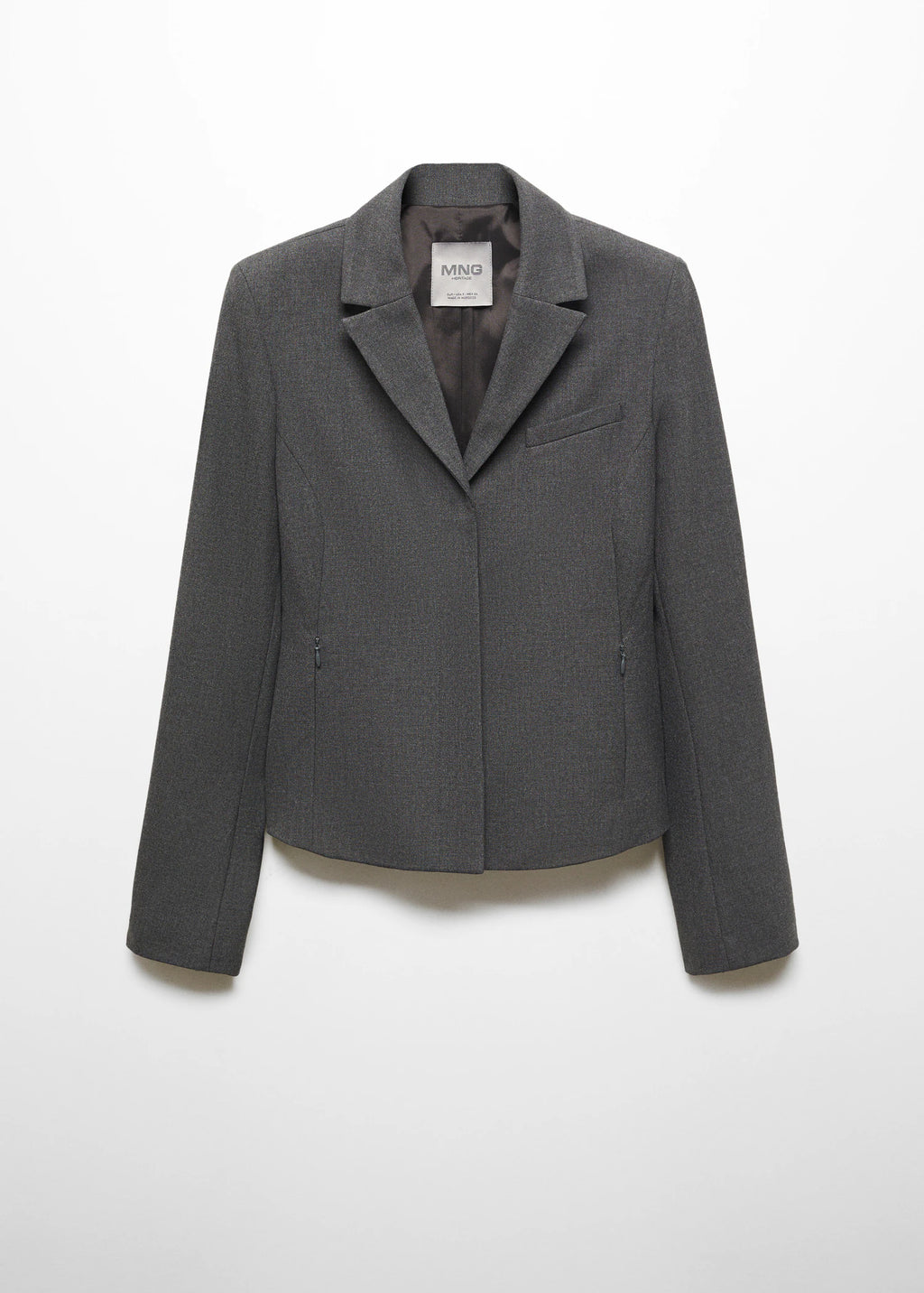Veste cintrée zippée-Mango