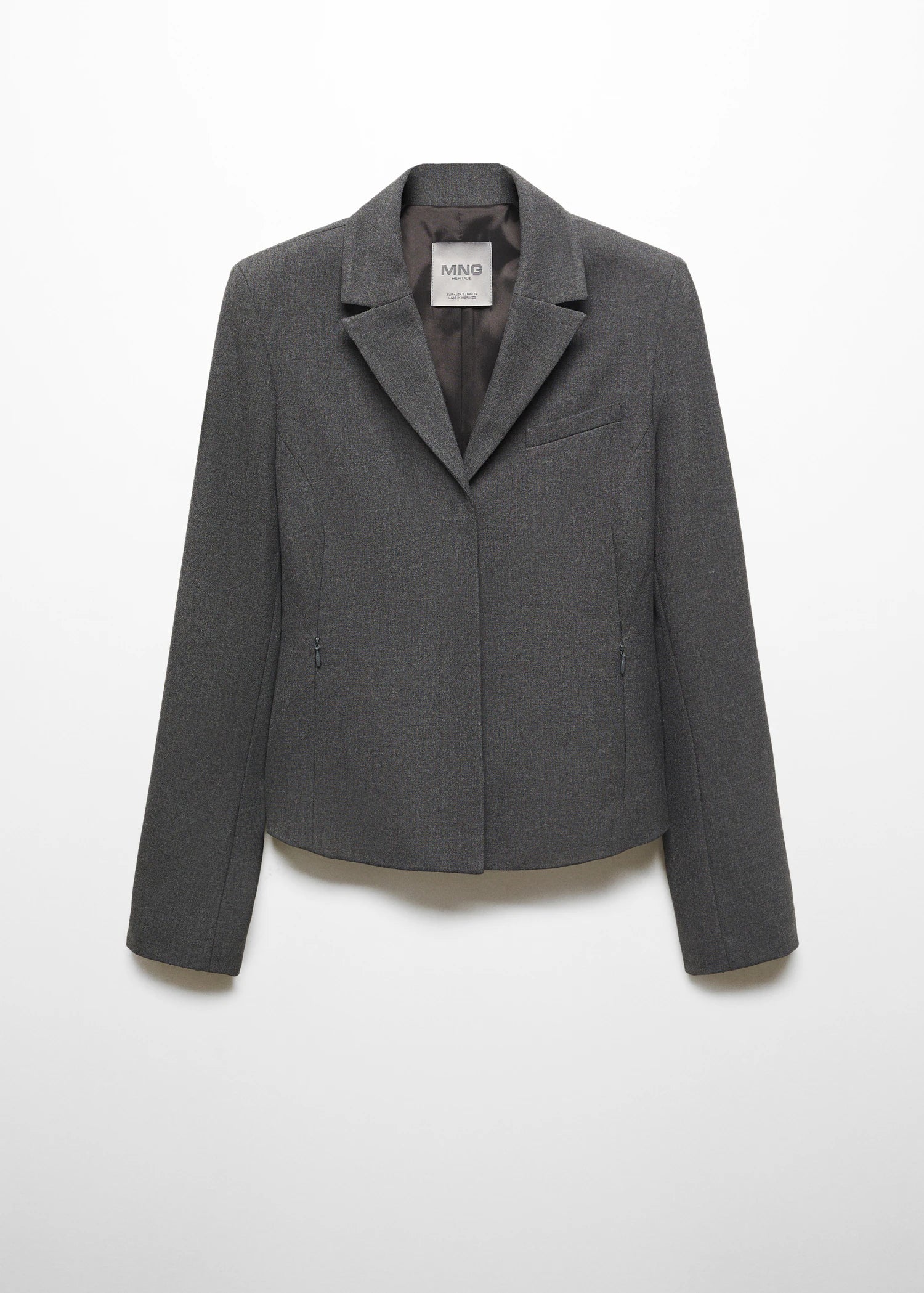 Veste cintrée zippée-Mango