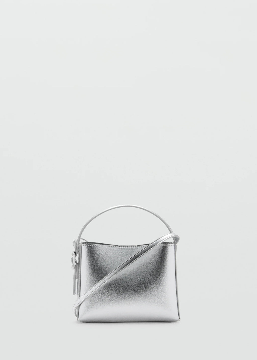 Sac argenté à bandoulière-Mango