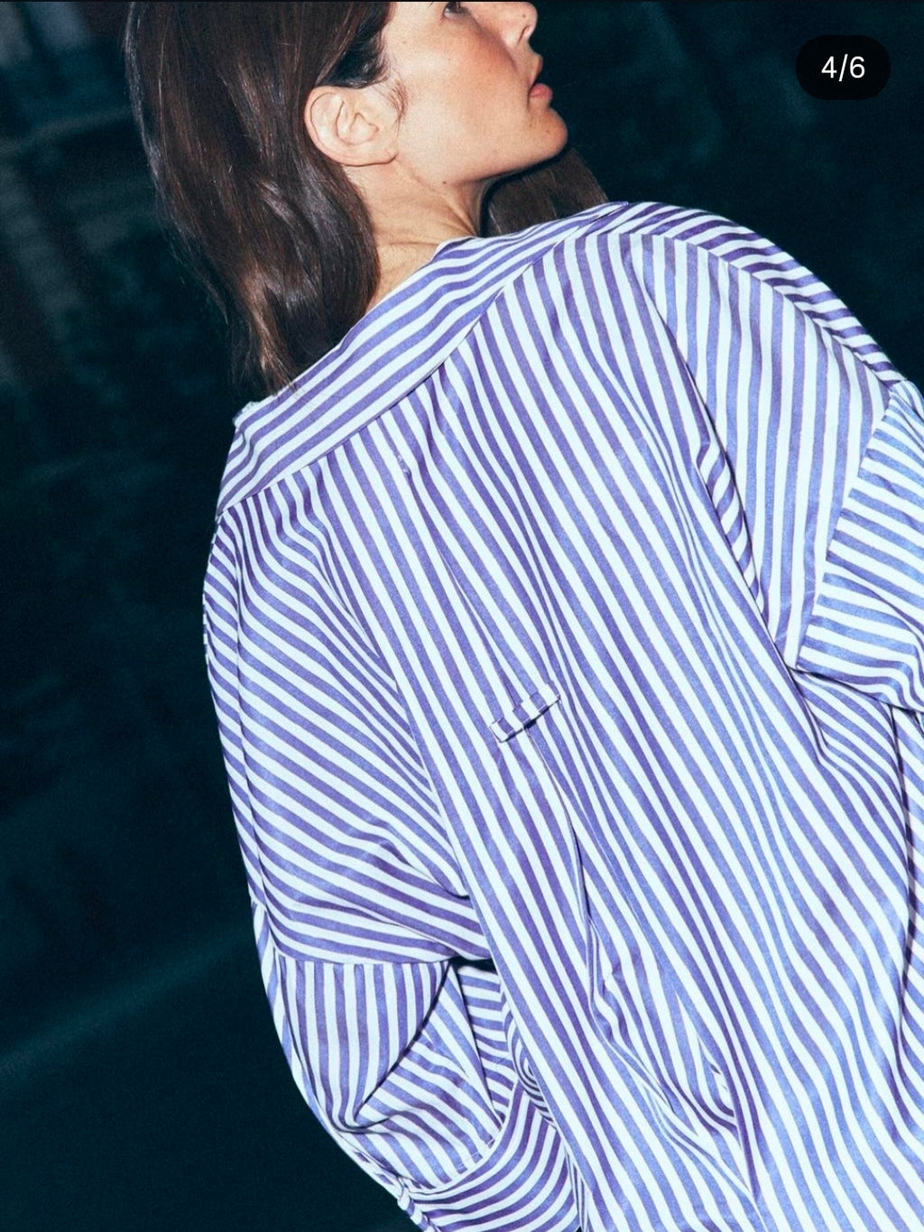 Chemise à rayures bleu-Zara