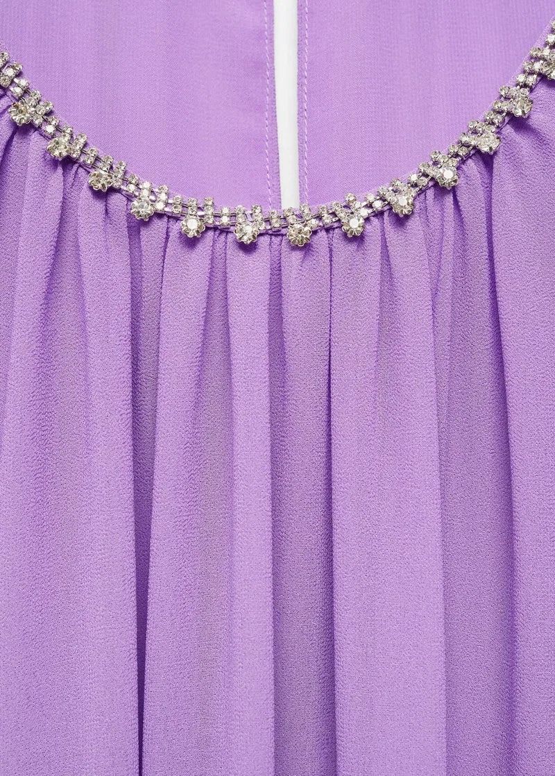 Sleeve Slit Dress MANGO
