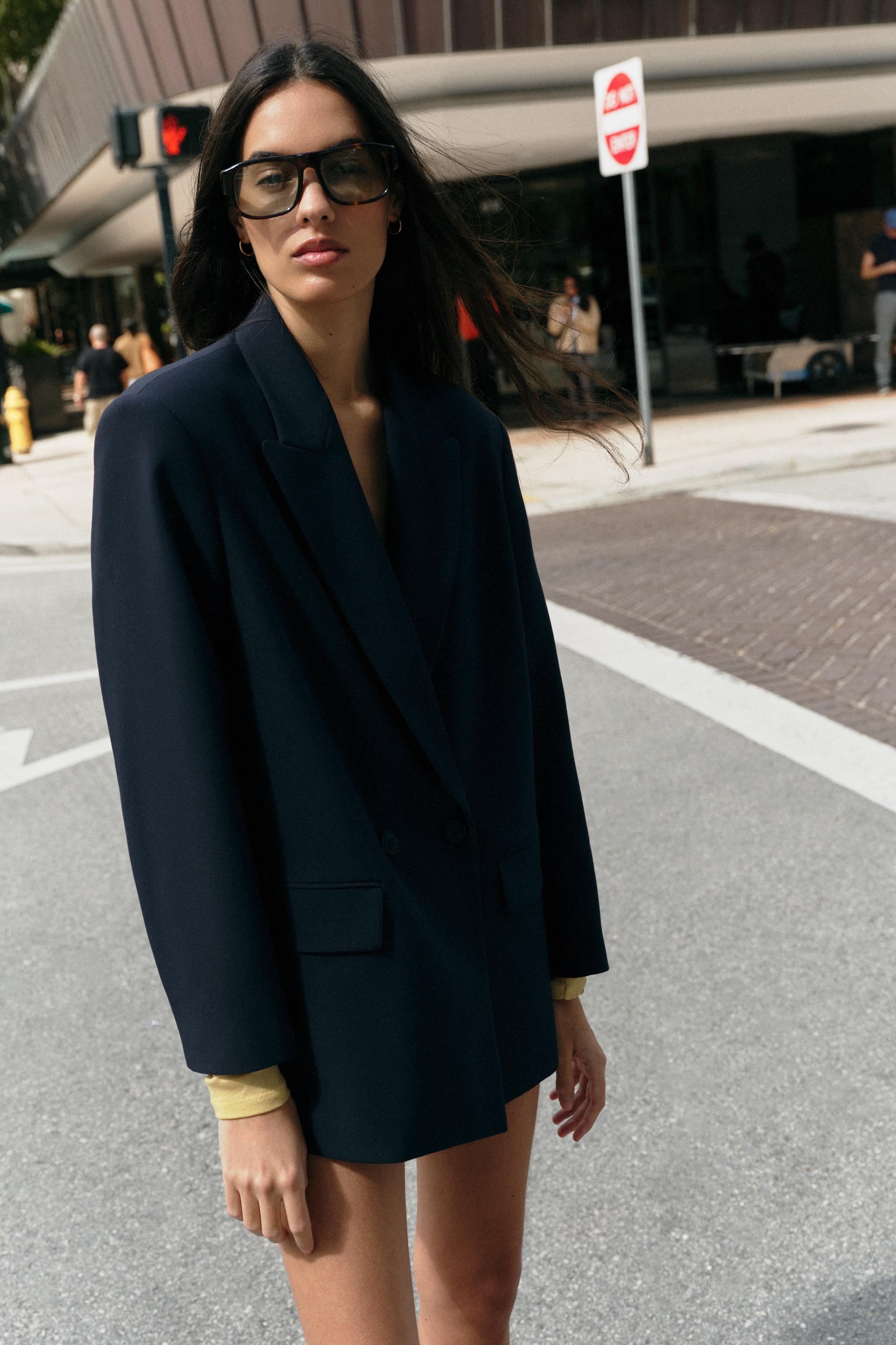 ZARA - Blazer - bleu
