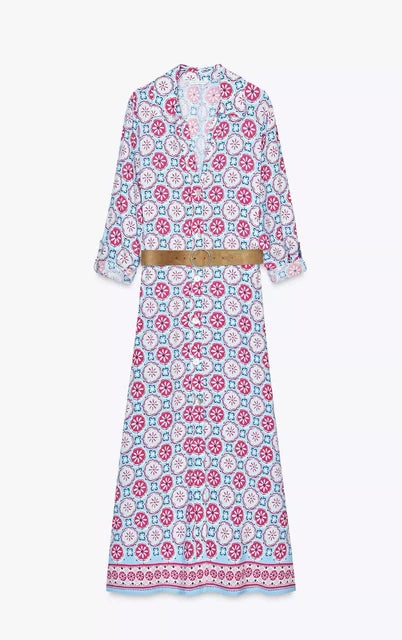 Robe cotton Zara avec ceinture