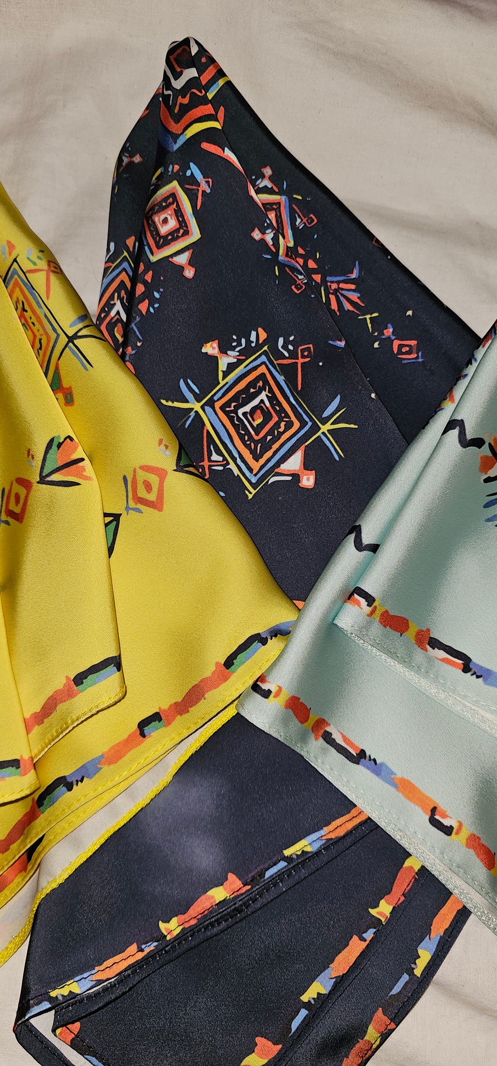 Foulard soie imprimé