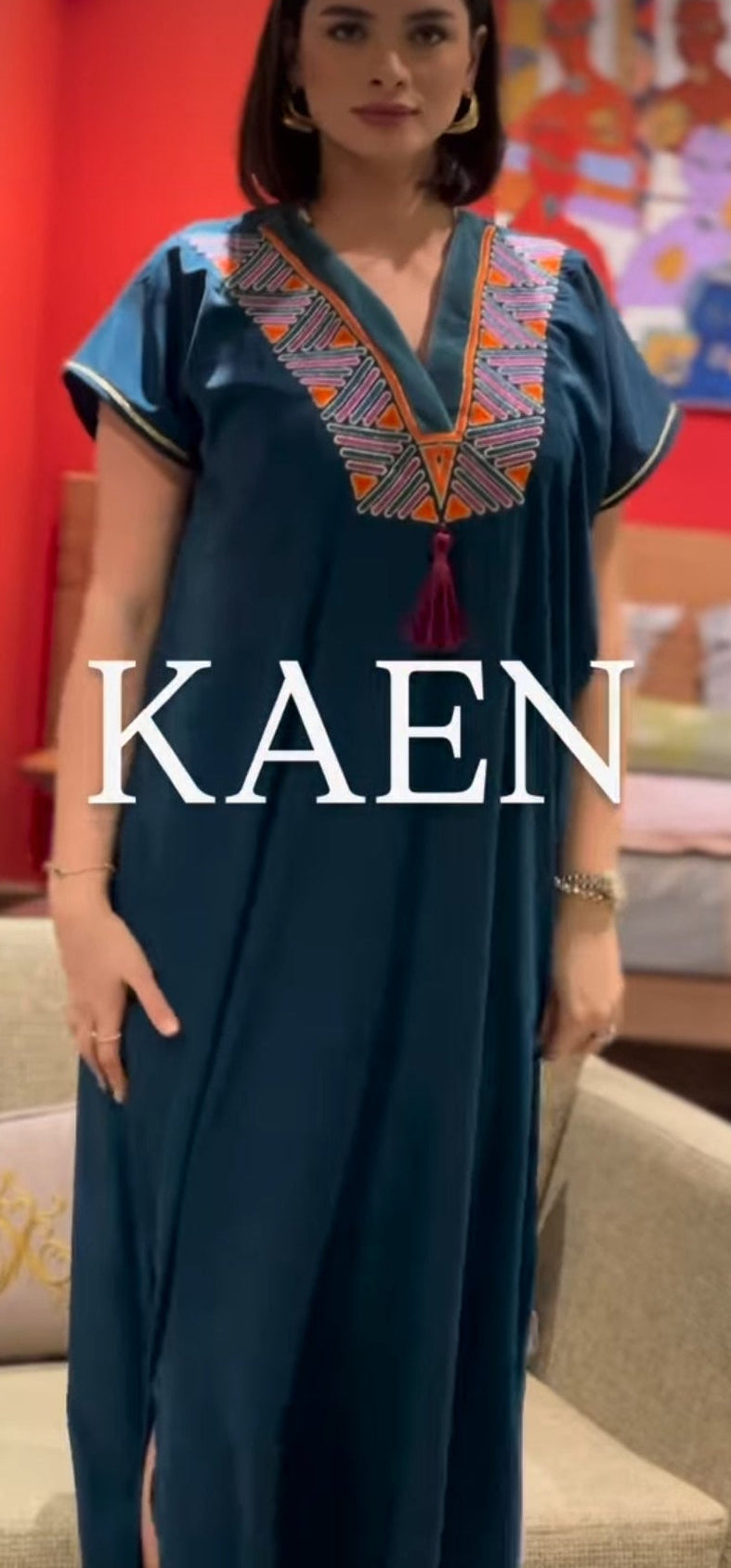 Robe crepe demi manche