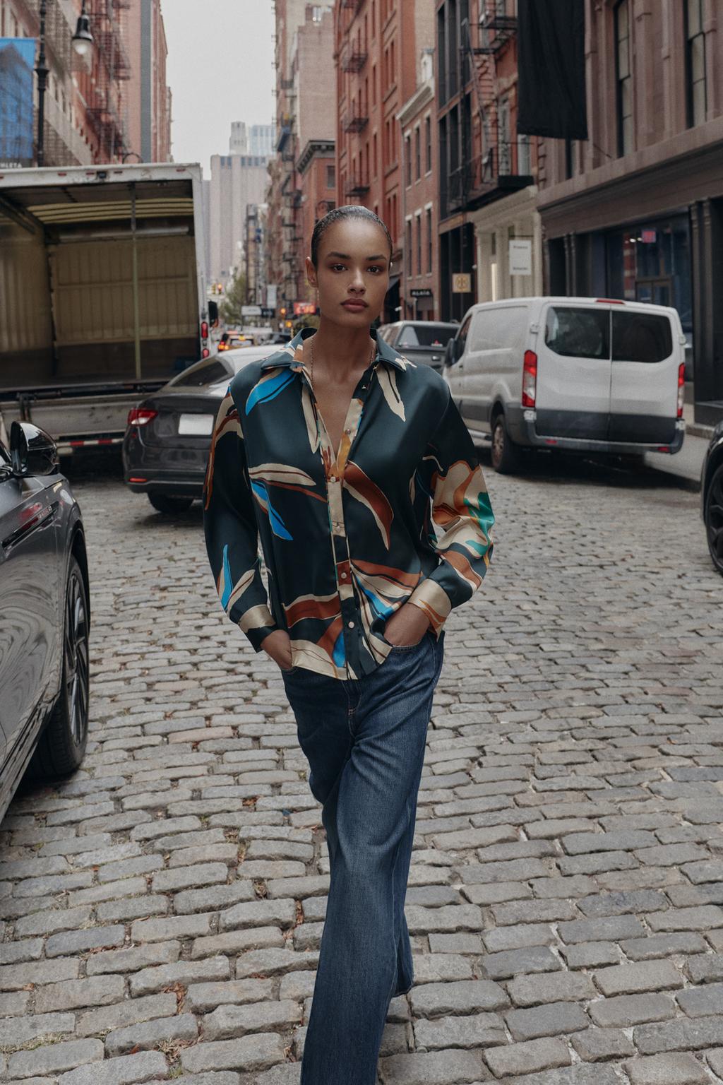 Chemise satiné ZARA
