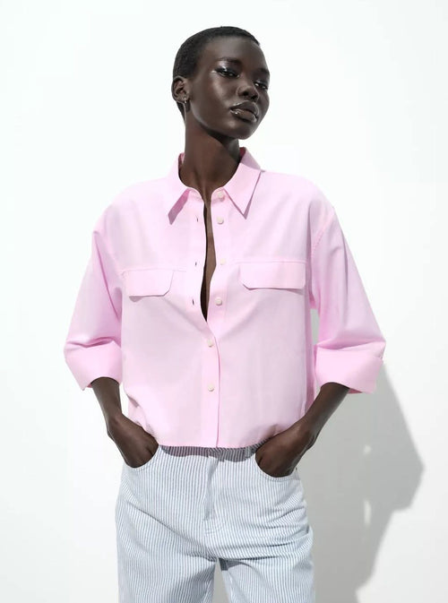 Chemise Courte Oversize ZARA