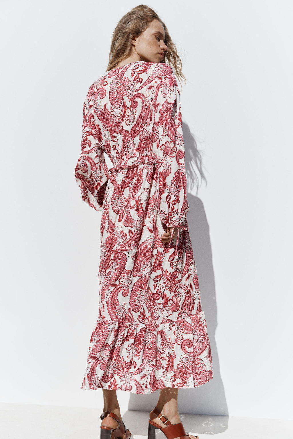 Robe cotton a motif - Zara