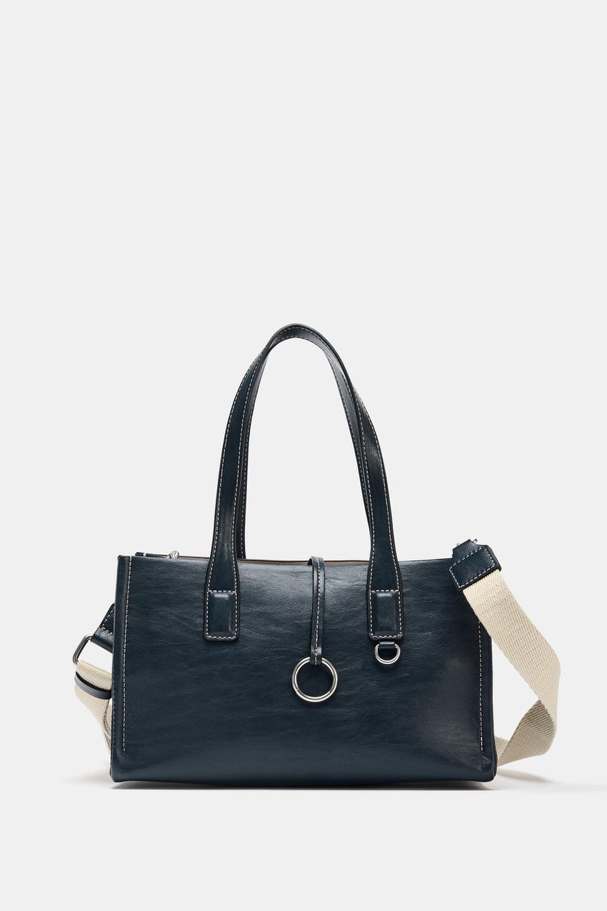 Sac bandoulière bleu -zara
