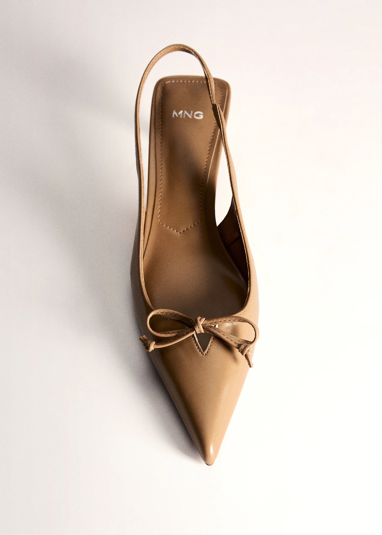 Chaussures kitten heel détail noud-Mango
