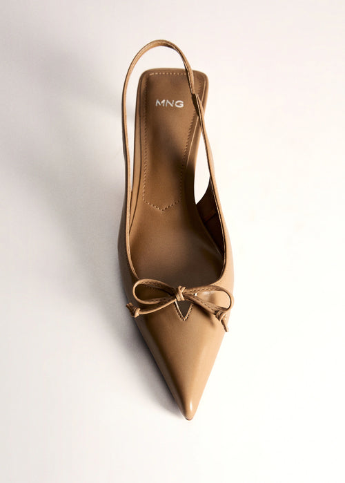 Chaussures kitten heel détail noud-Mango