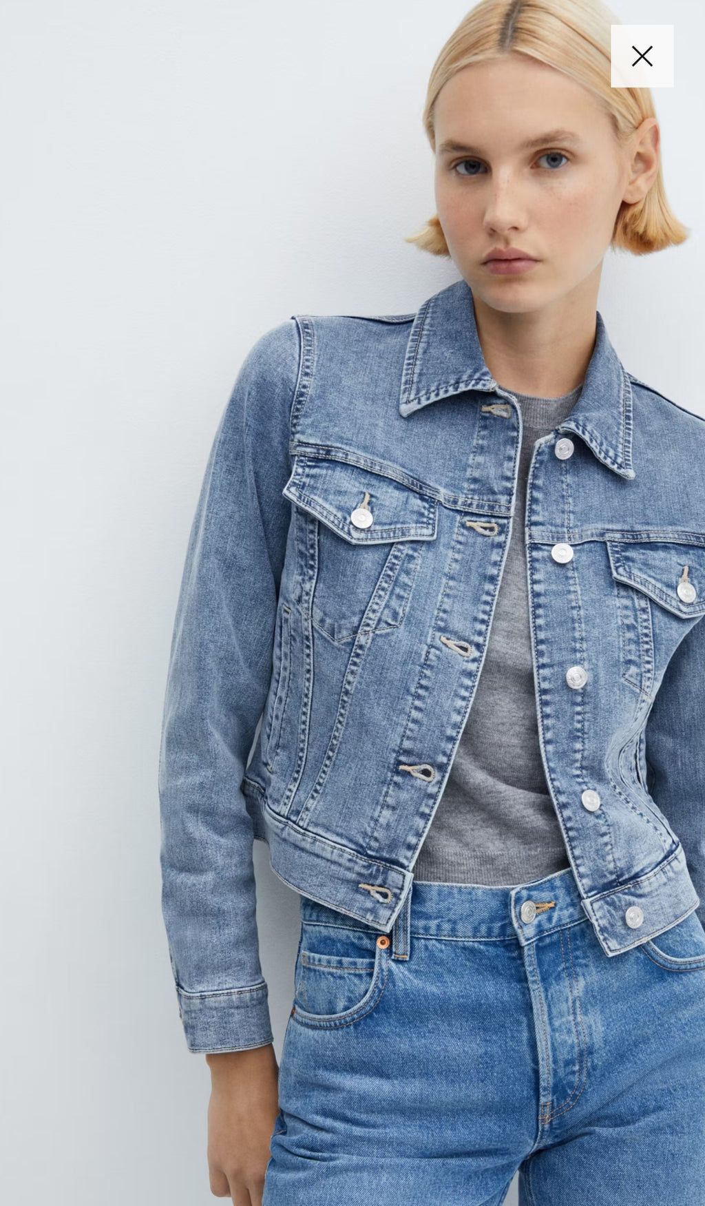 Veste Jean Courte MANGO
