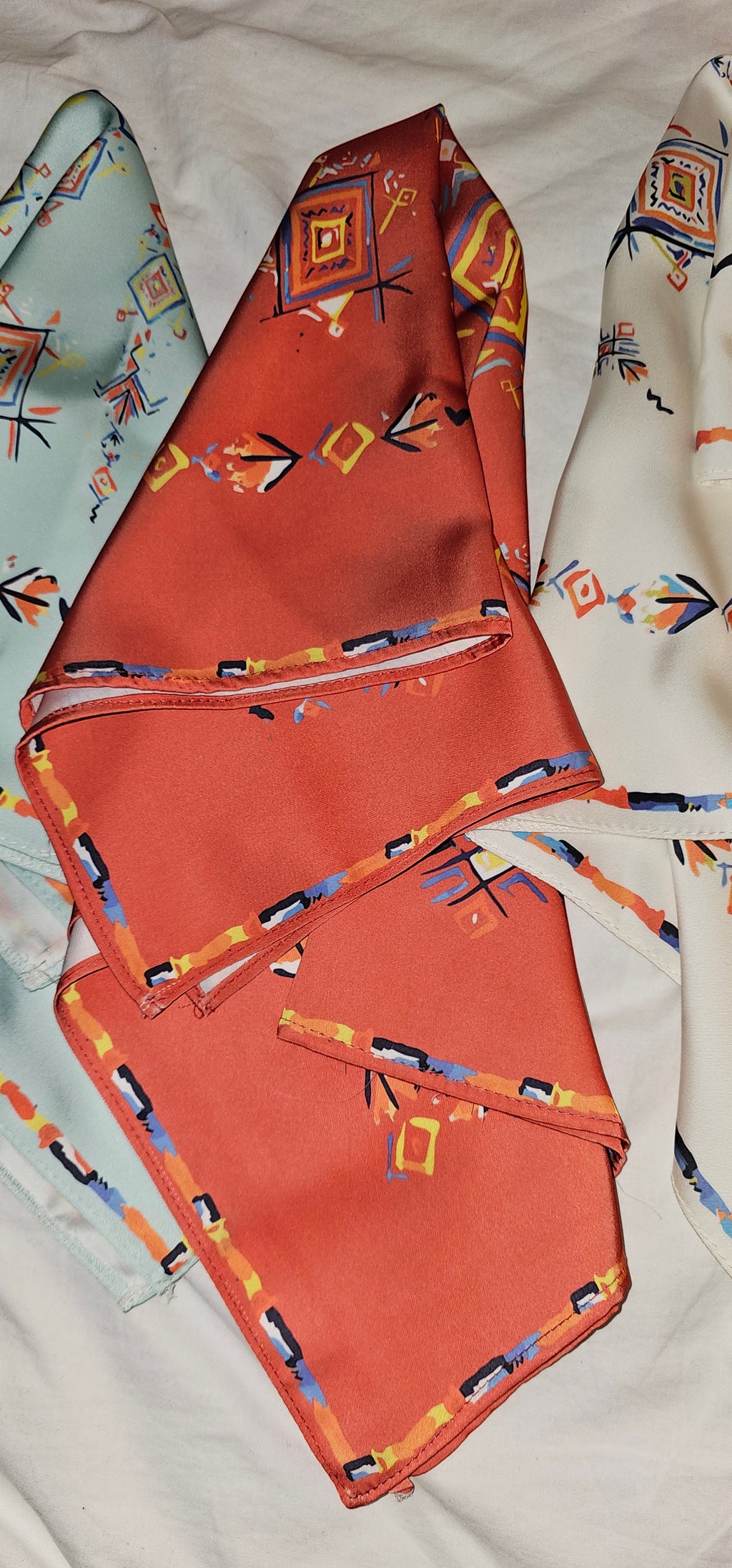 Foulard soie imprimé