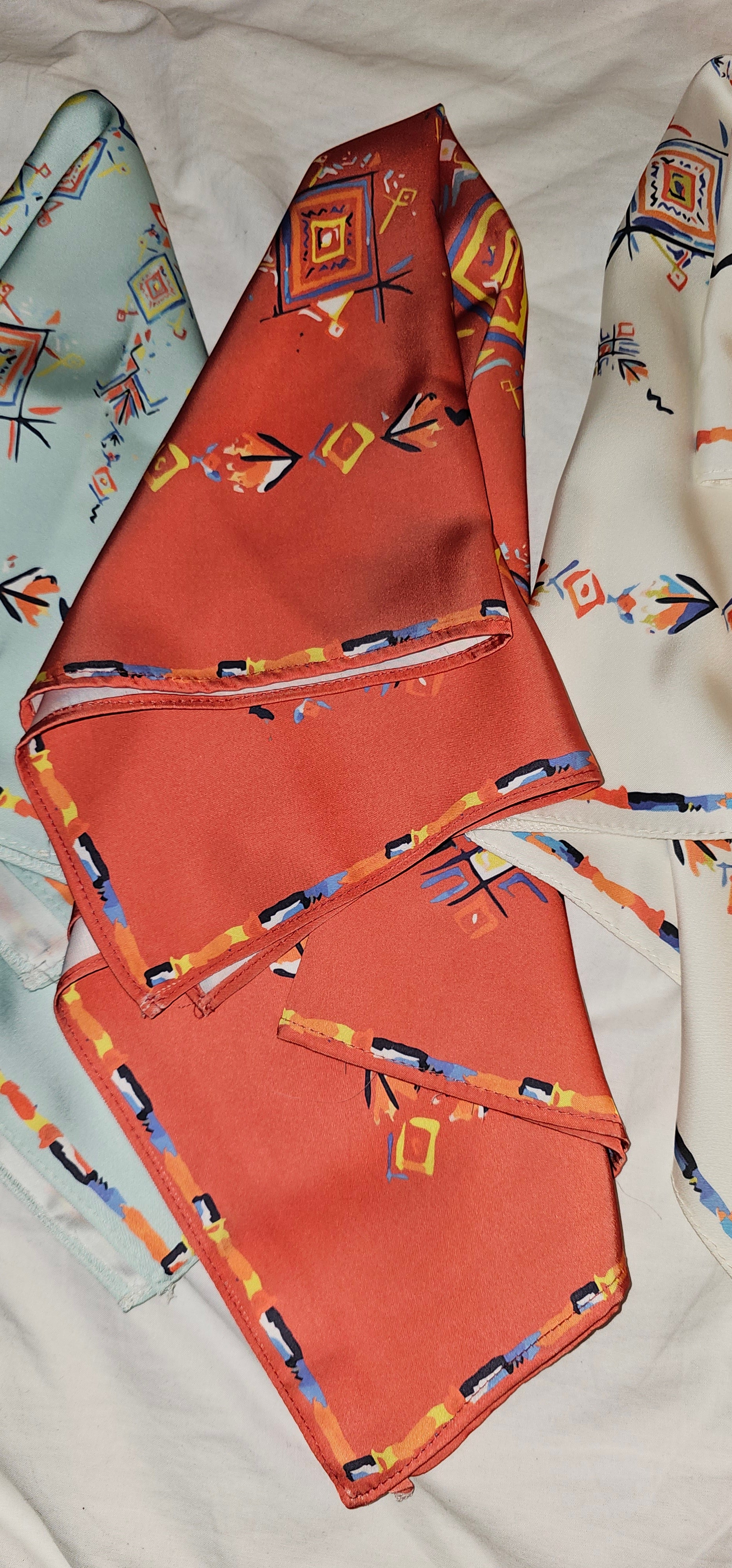 Foulard soie imprimé