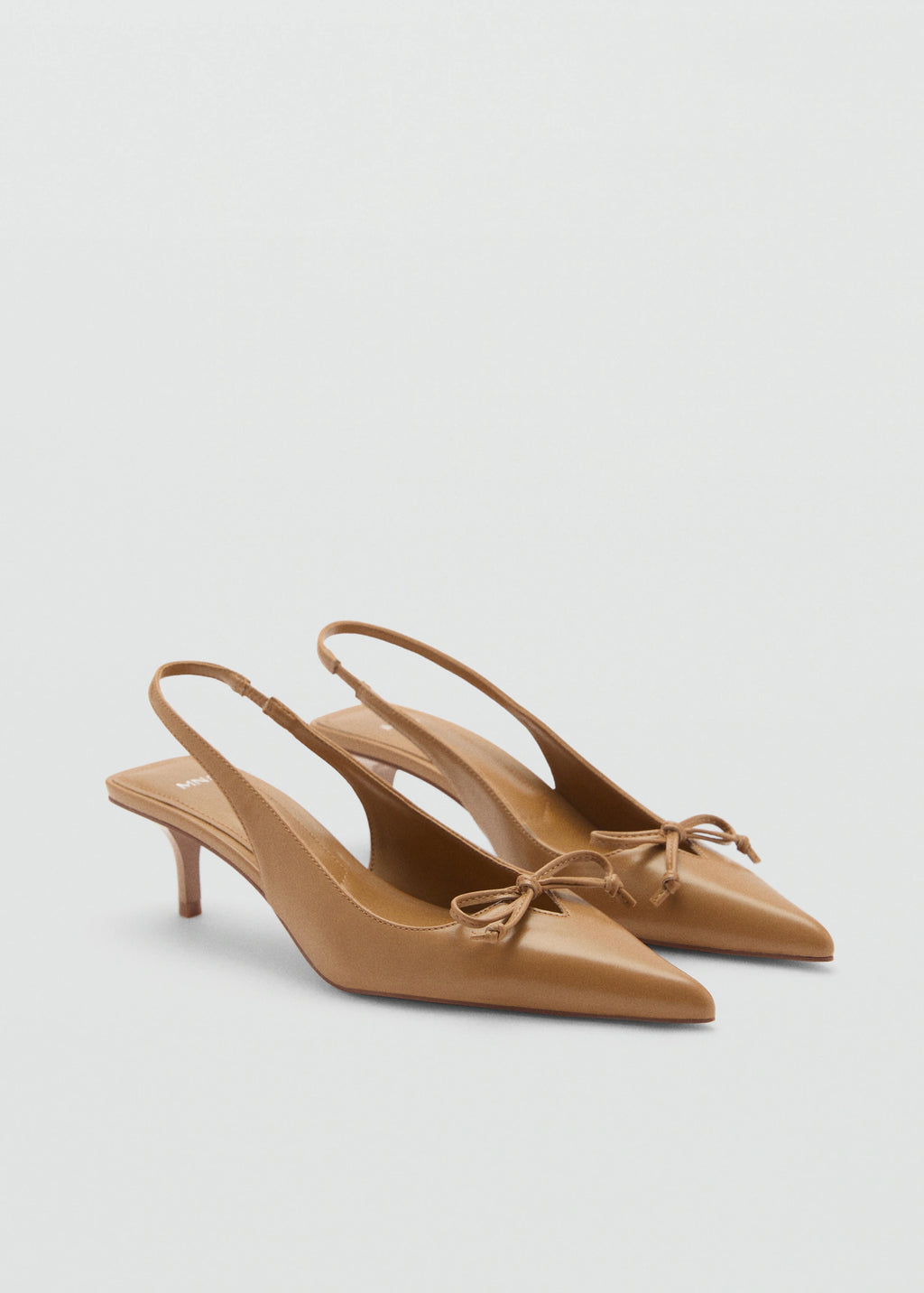 Chaussures kitten heel détail noud-Mango
