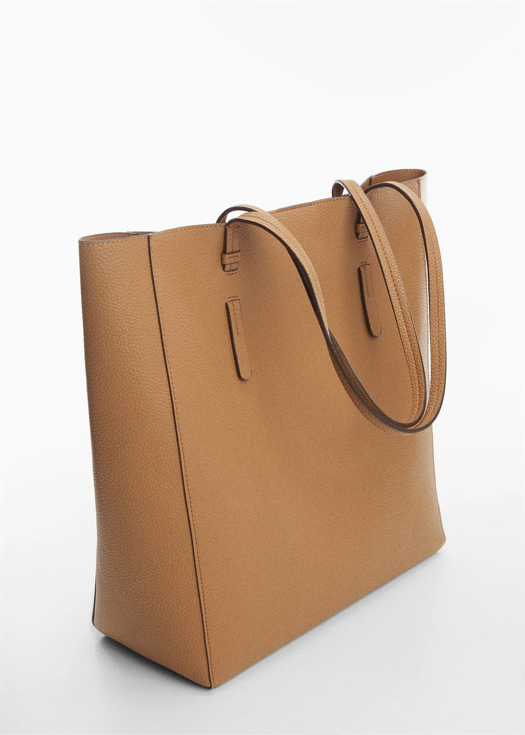 Sac shopper marron-Mango