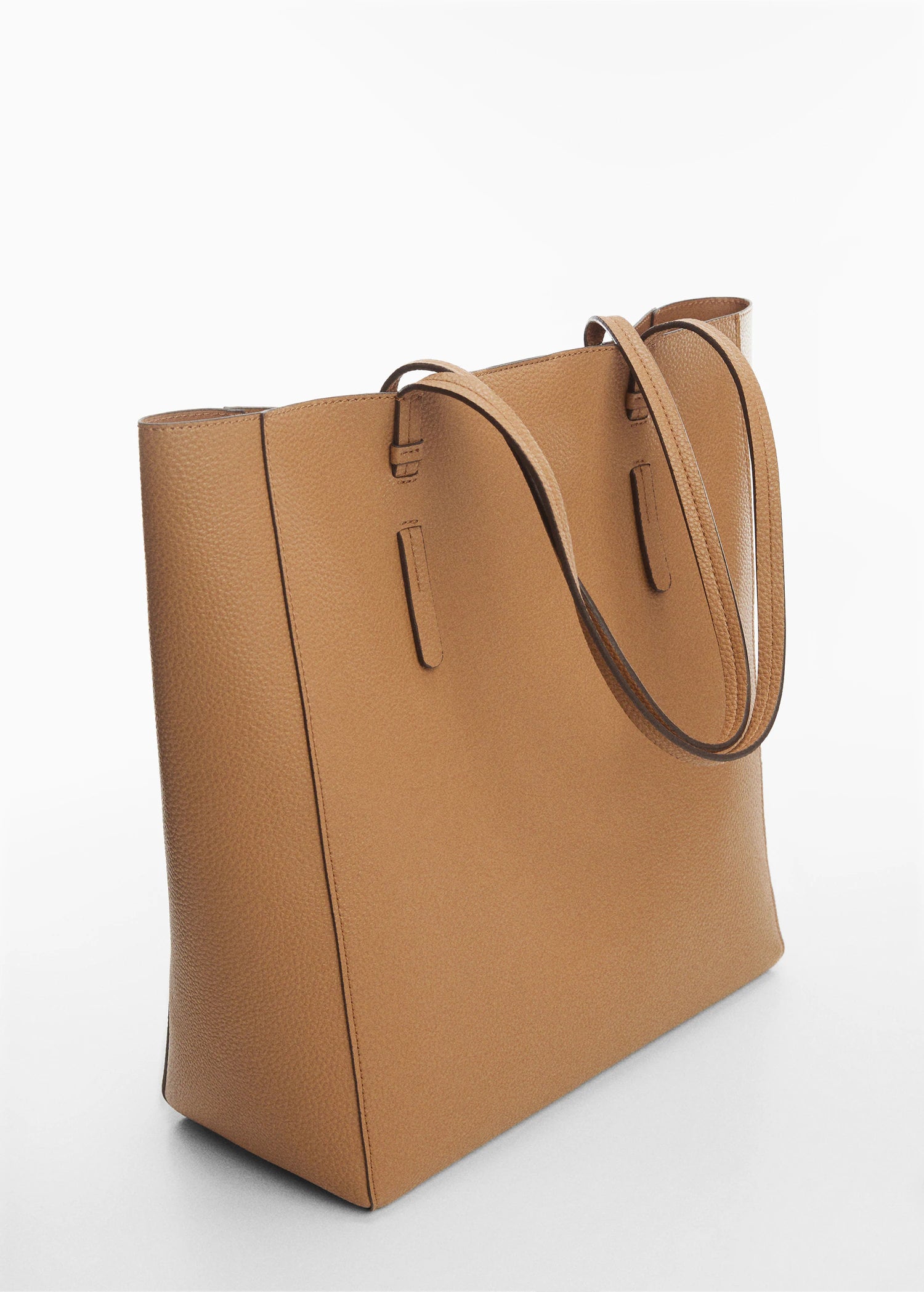 Sac shopper marron-Mango