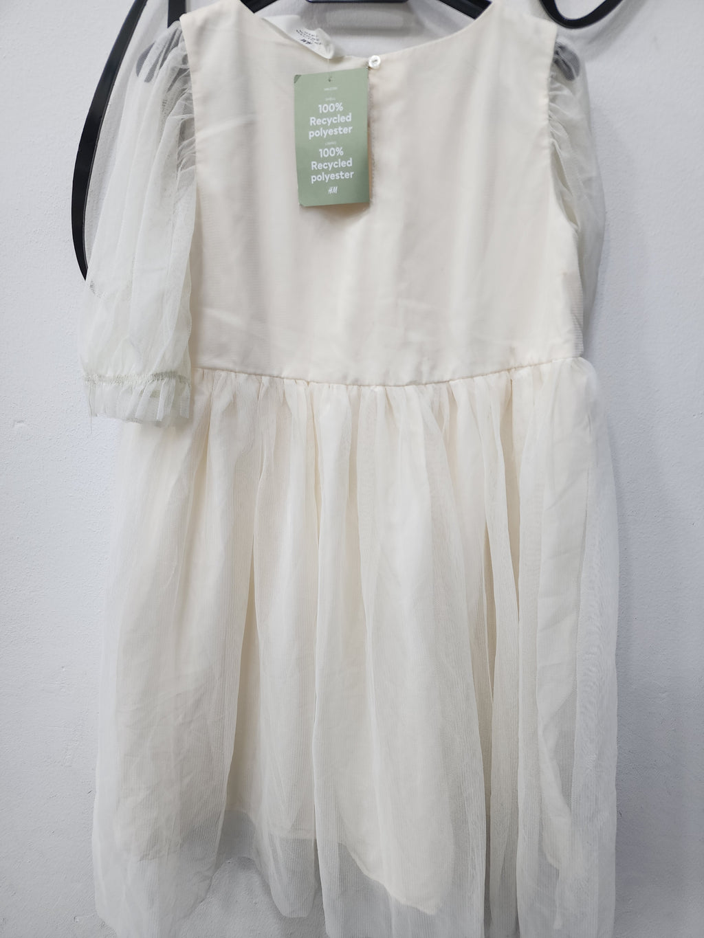 robe de fête pour fille de couleur crème