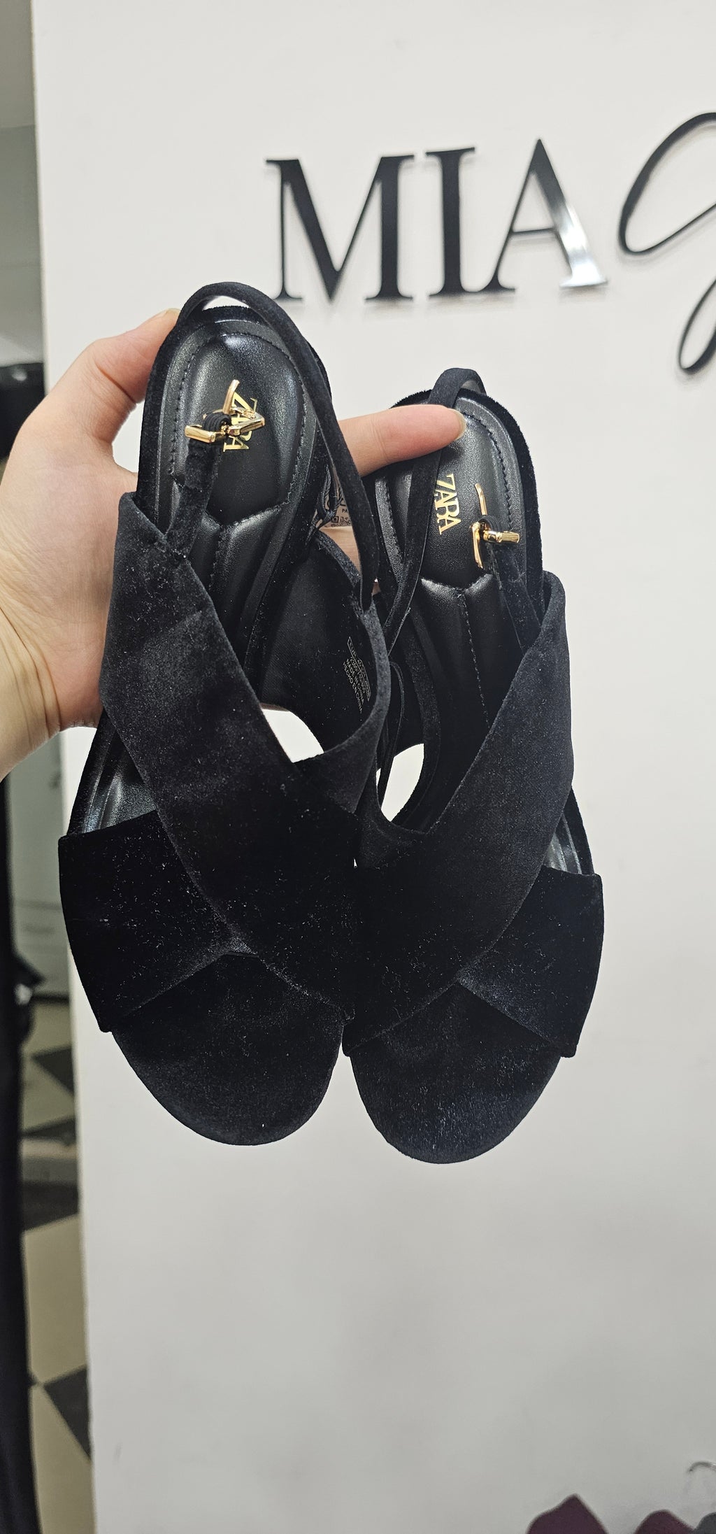 Chaussures Zara velour