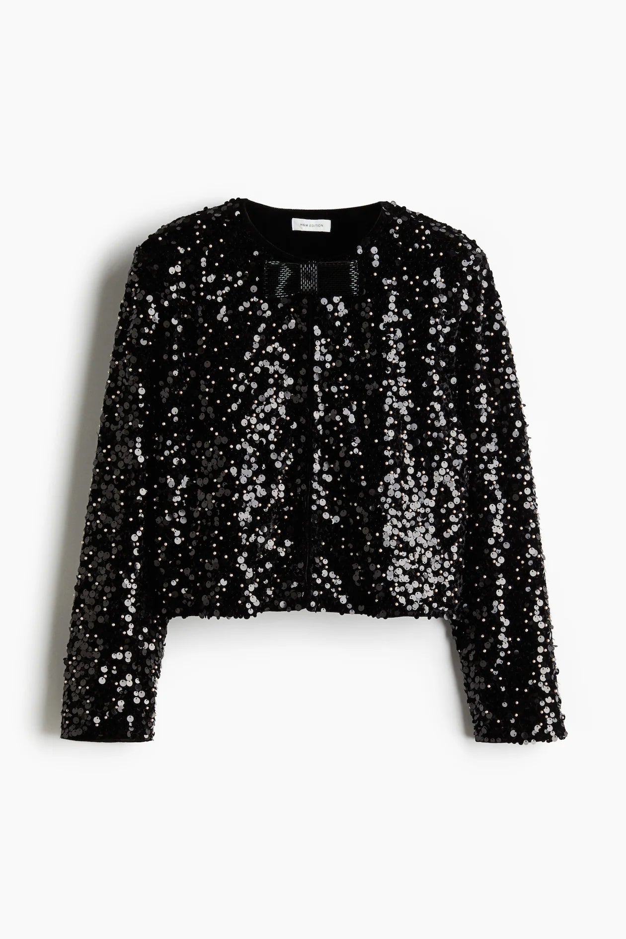 VESTE velour À SEQUINS- H&M
