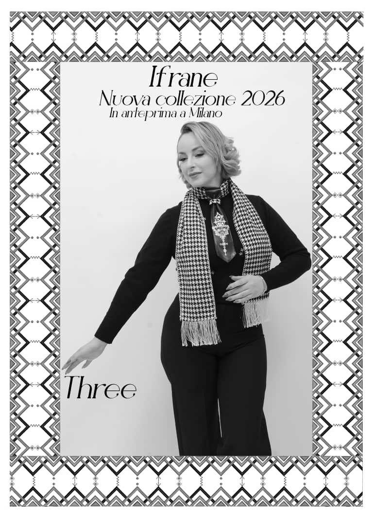 Chale + cravate simili cuir brodé