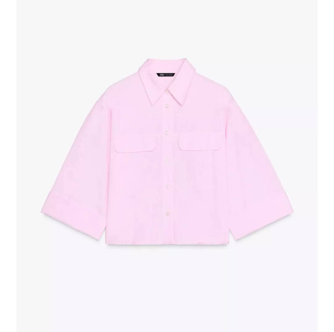 Chemise Courte Oversize ZARA