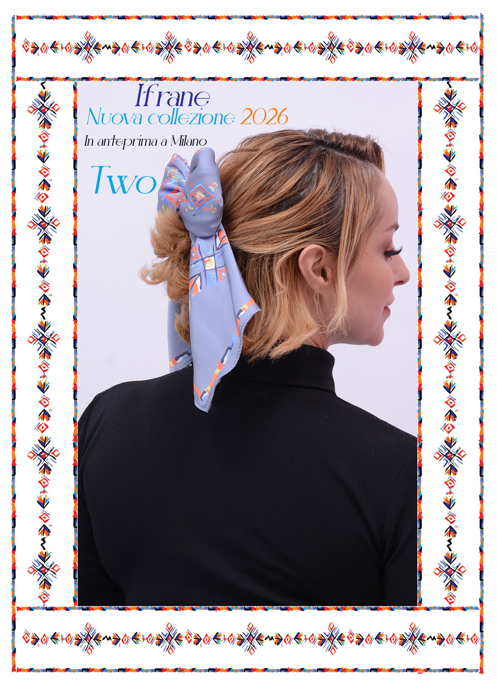 Foulard soie imprimé