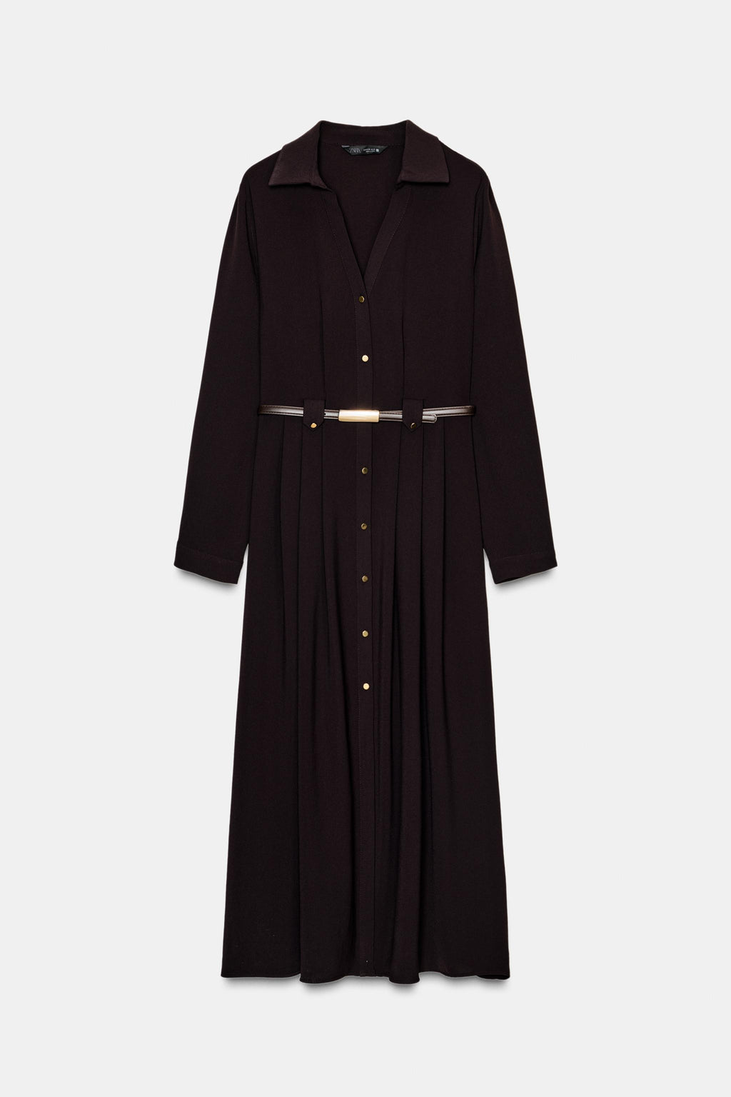 Robe marron - ZARA