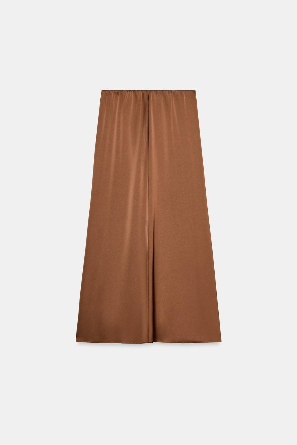 JUPE ZARA MI-LONGUE SATINÉE