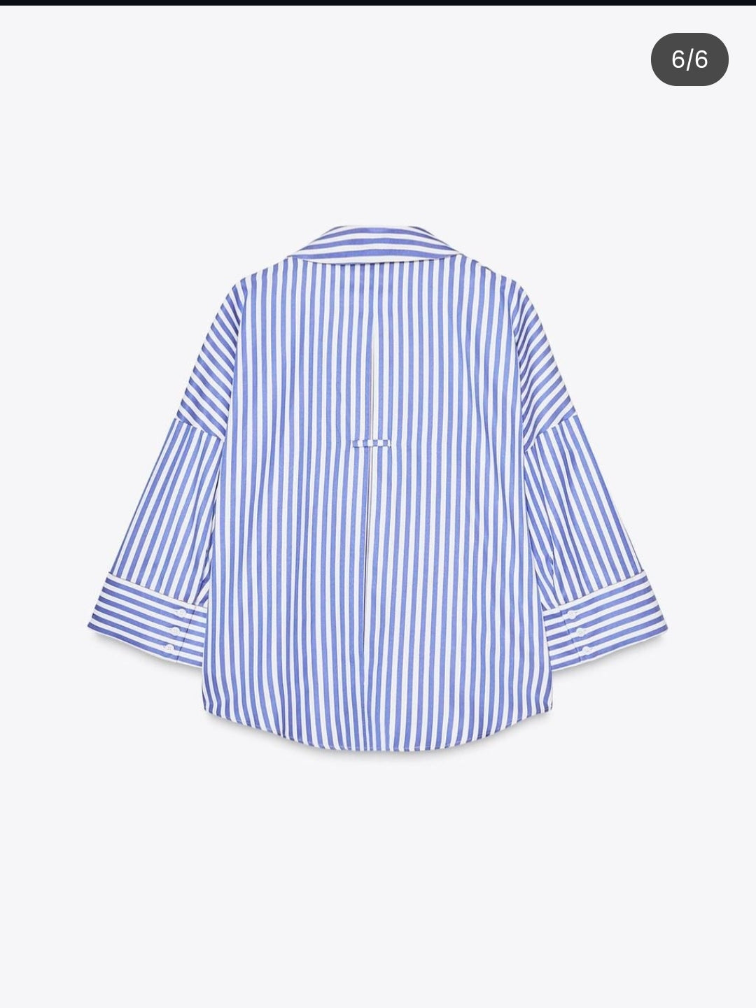 Chemise à rayures bleu-Zara