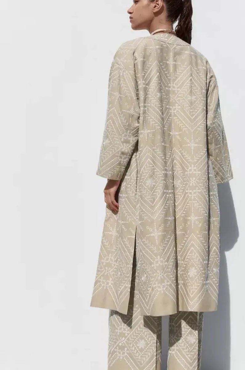 Kimono Lin brodé -Zara