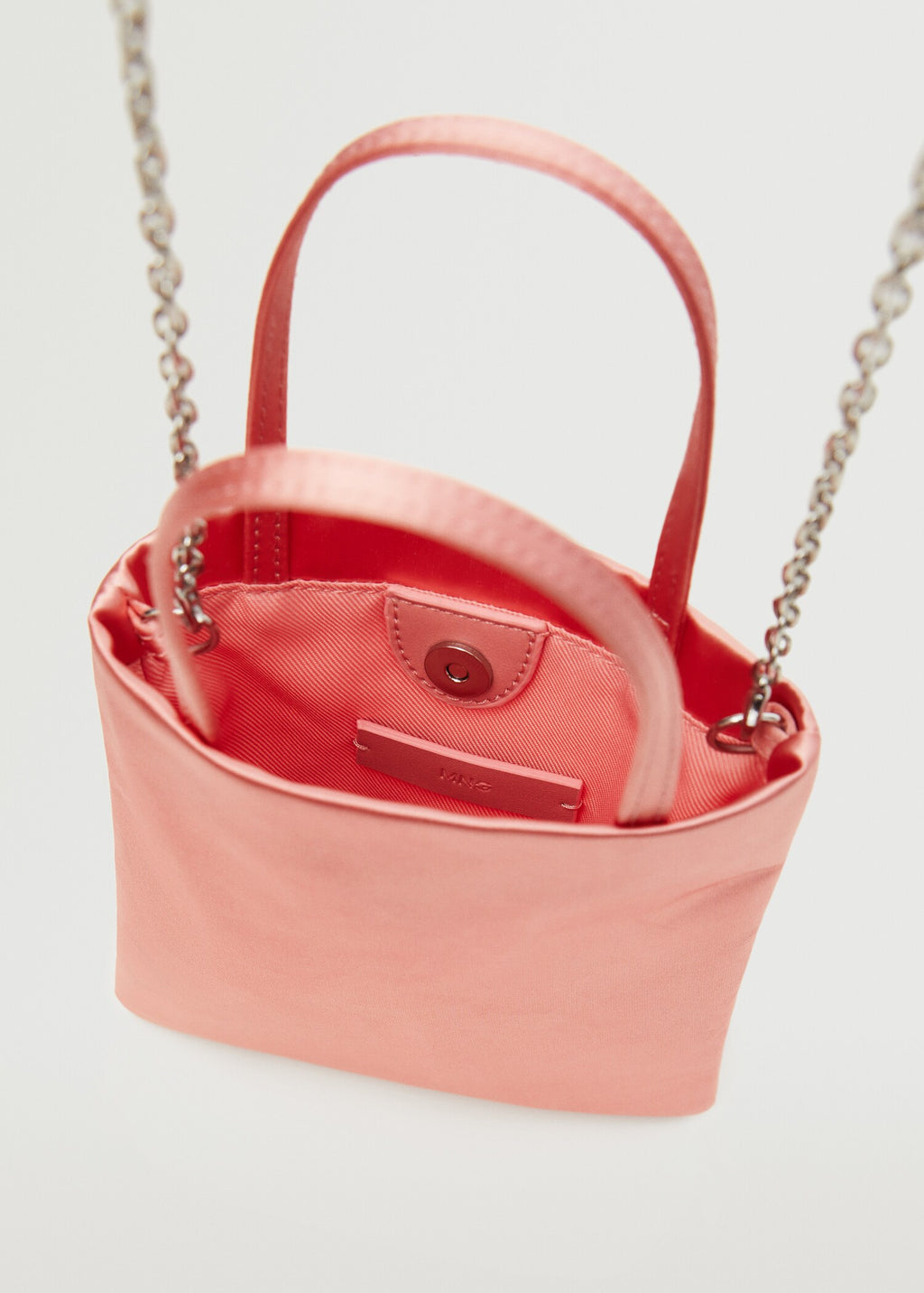 Mini sac rose satiné -Mango
