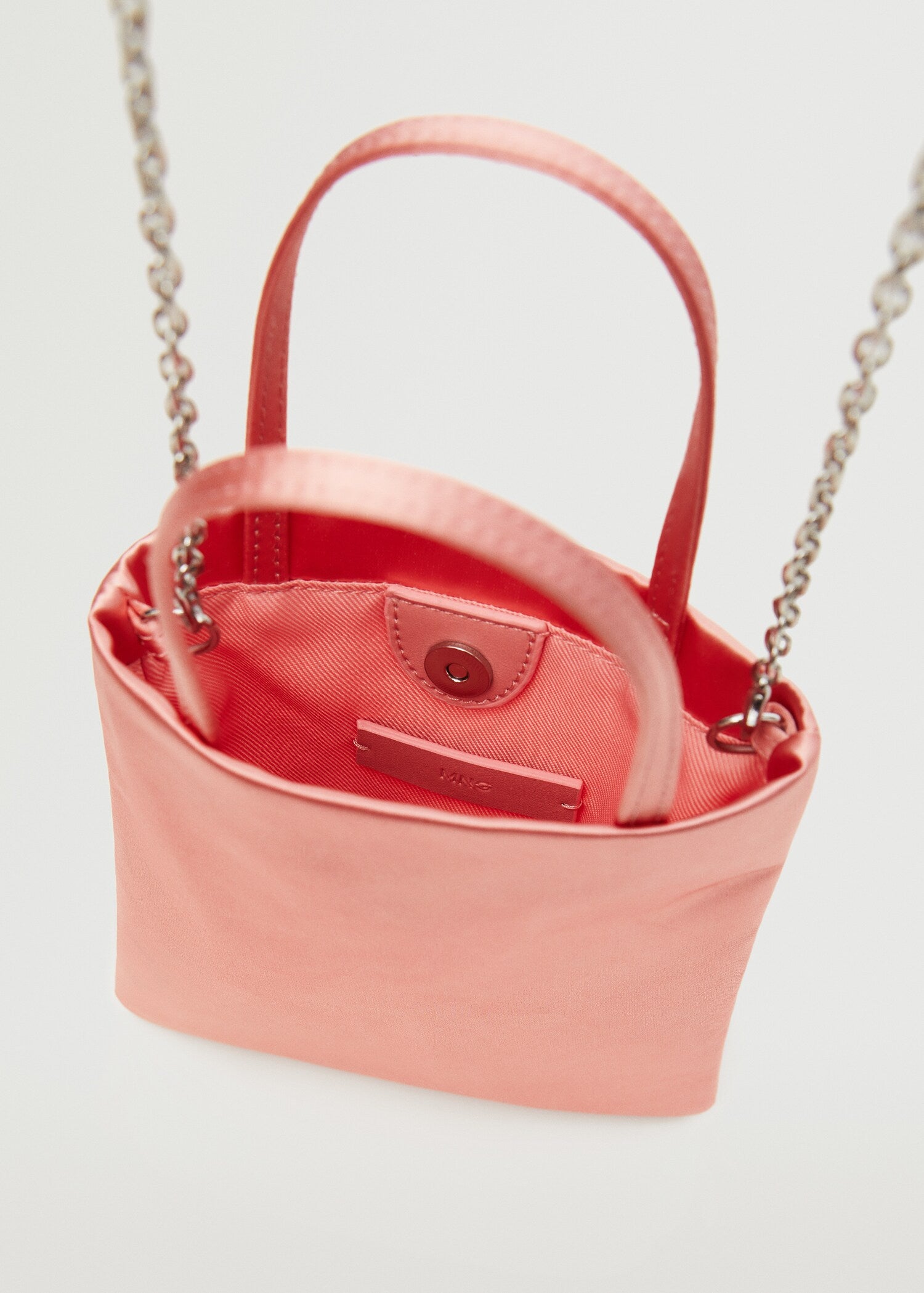 Mini sac rose satiné -Mango