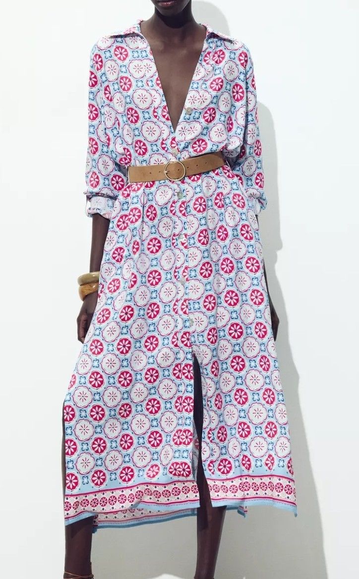 Robe cotton Zara avec ceinture